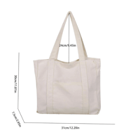 Image 5 of Canvas Tote Bag (beige)