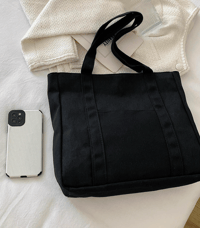 Image 2 of Canvas Tote Bag (black)