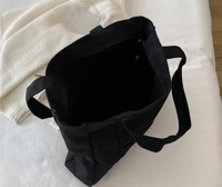 Image 3 of Canvas Tote Bag (black)