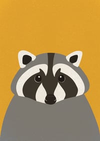 Raccoon A5 art print