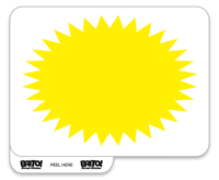 Image 1 of Yellow Sunburst 4x3