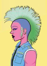 Punk A5 art print