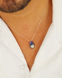 Image 1 of Concha y cristal de mar | Plata esterlina