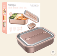 Image 1 of Bentgo Stainless Steel Leak-proof lunchbox microwave-wave safe 1200ml Rosegold
