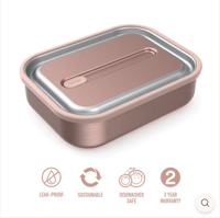 Image 6 of Bentgo Stainless Steel Leak-proof lunchbox microwave-wave safe 1200ml Rosegold