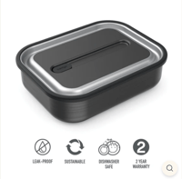 Image 6 of Bentgo Stainless Steel Leak-proof lunchbox microwave-wave safe 1200ml Charcoal Black