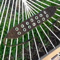 Image 1 of grommet headband - charcoal