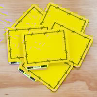 Image 2 of Yellow Barbed Wire 4x3