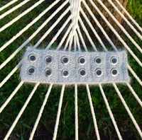 Image 1 of grommet headband - blue (no ties)