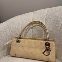 Image 1 of Christian Dior East West Bag in Beige Patent Leather
