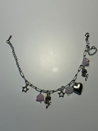 Soft girl sliver charm bracelet 