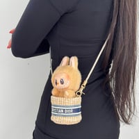 Image 3 of Authentic Christian Dior Straw Pouch Mini Shoulder Bag