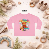 Image 2 of Toddler Long Sleeve Tee — "God Made Me Beary Special" Cute Bear Christian Kids Shirt