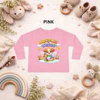 Image 3 of Toddler Long Sleeve Tee — "I Belong to Jesus" Christian Kids Shirt