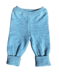 Image 2 of BUNNY PANTS NEWBORN - baby blue