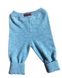 Image 1 of BUNNY PANTS NEWBORN - baby blue