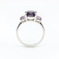 Image 5 of Purple & Pink Spinel 3 Stone Ring