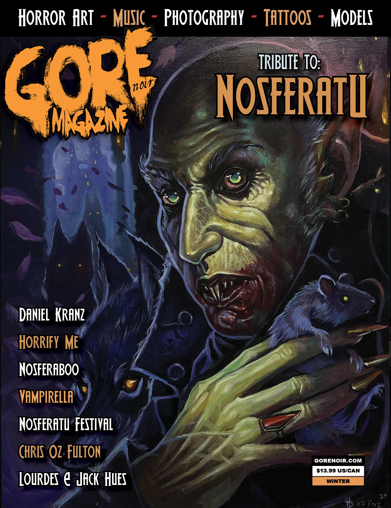 Image of Nosferatu Vampire Tribute Issue Full Size Nosfest Exclusive