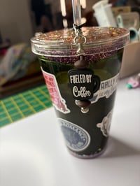 Image 2 of Coffee 2 Straw Charm