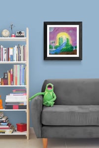 Image 3 of Over The Moon-Fantasy Fine Art Print