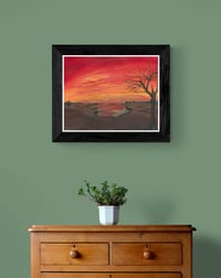 Image 4 of Crimson Skies Fine Art Print