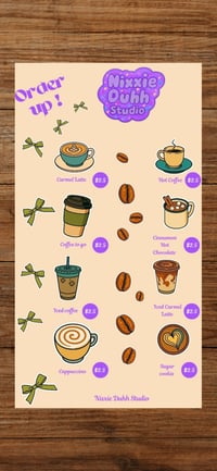 Order up sticker sheet 