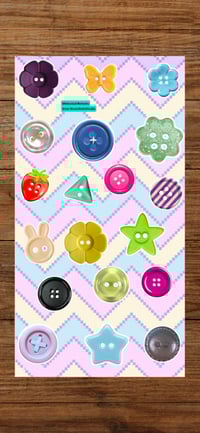 Buttons sticker sheet 