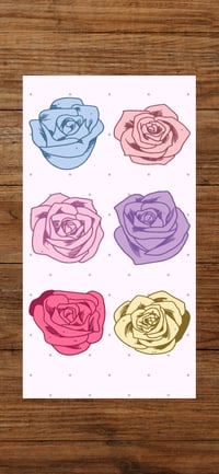 Roses sticker sheet 