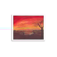 Image 2 of Crimson Skies Fine Art Print