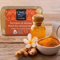 Image 2 of 7 oz Dead Sea Minerals Turmeric and Honey Soap Bar