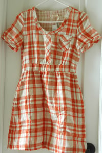 Image of Tulle Plaid Pocket Dress, XS