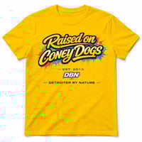 Image 1 of Raised on Coney Dogs Detroit T-Shirt – DBN Streetwear Classic