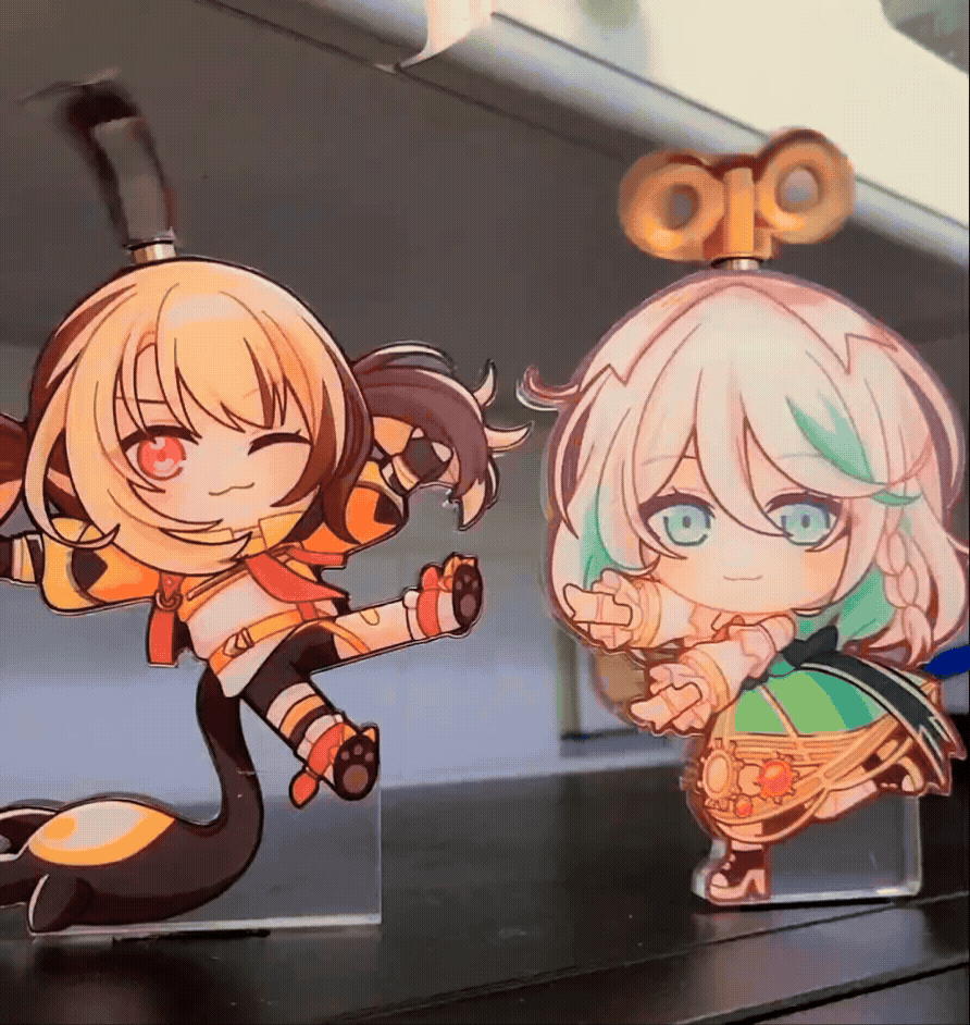 Image of Gigi & Cecilia Spinning Standee