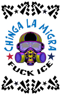 Chinga La MIgra, ICE OUT, window 11x17 printable poster