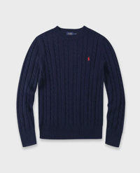 polo ralph lauren cable knit blue