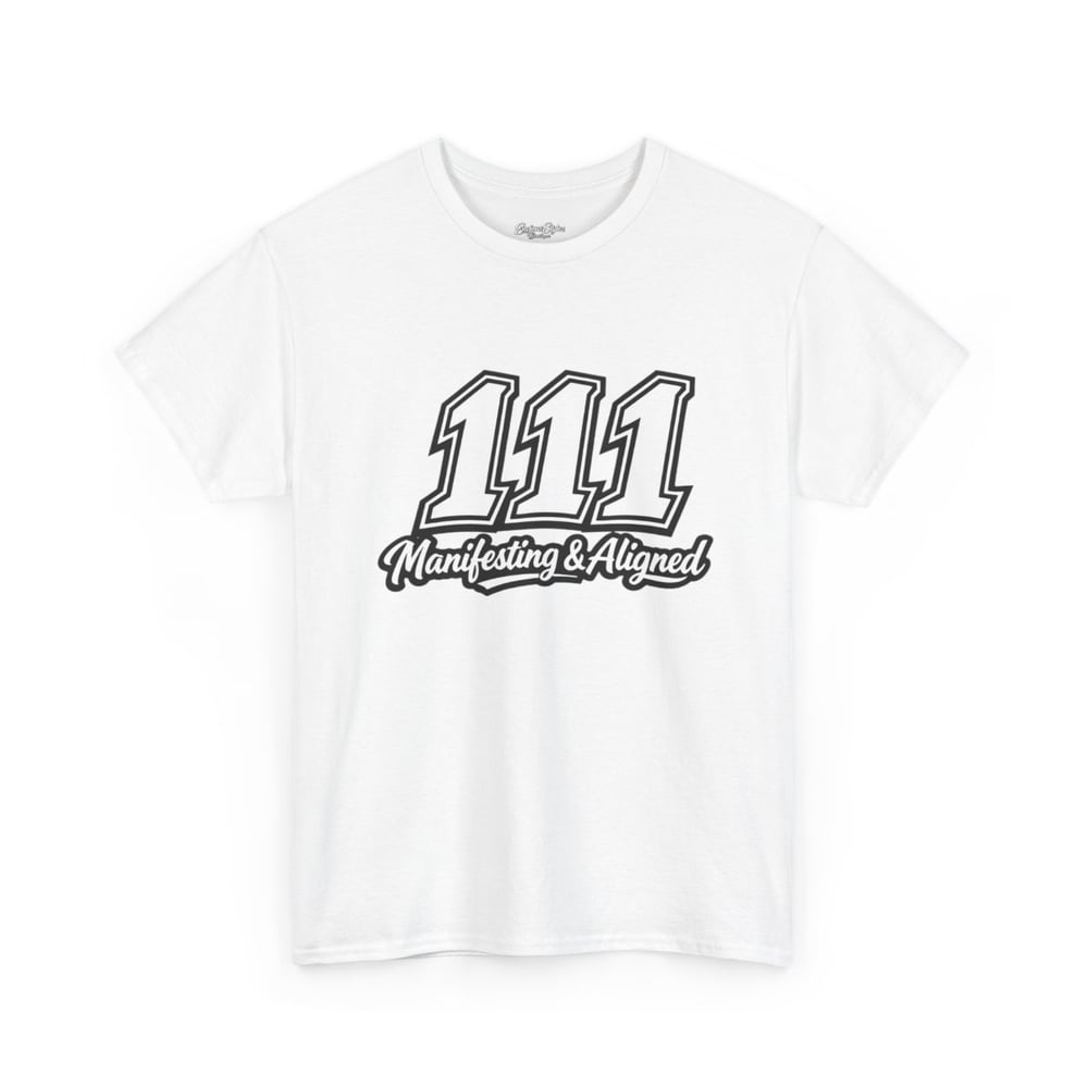 Image of Unisex T-Shirt — "111 Manifesting & Aligned" Spiritual Numerology Tee