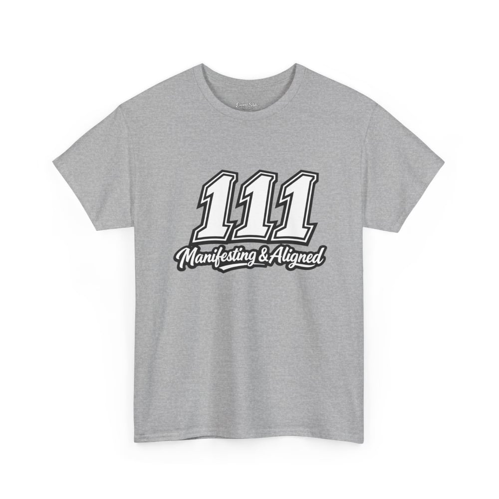 Image of Unisex T-Shirt — "111 Manifesting & Aligned" Spiritual Numerology Tee