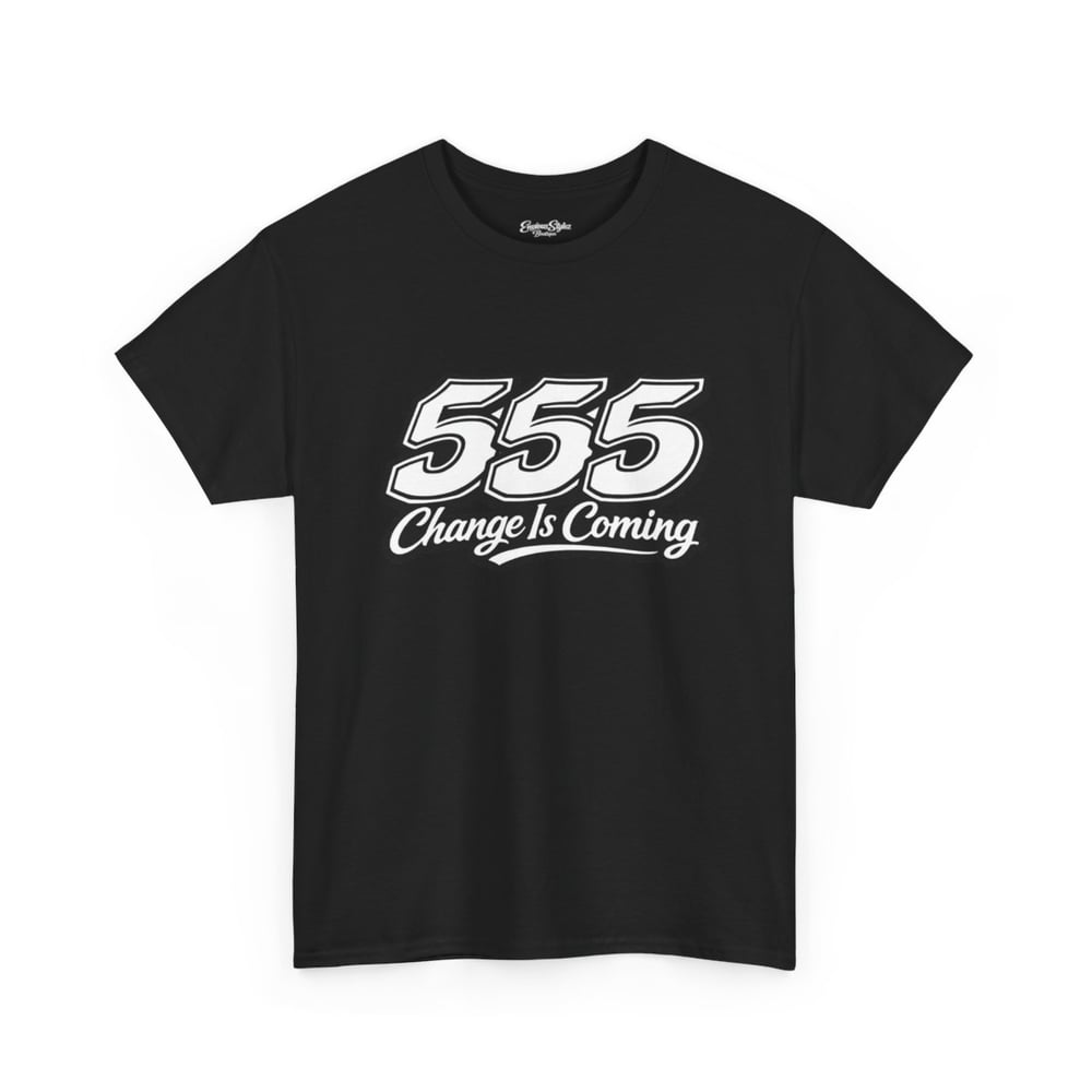 Image of 555 Change Is Coming unisex Tee - Retro Bold Graphic T-Shirt