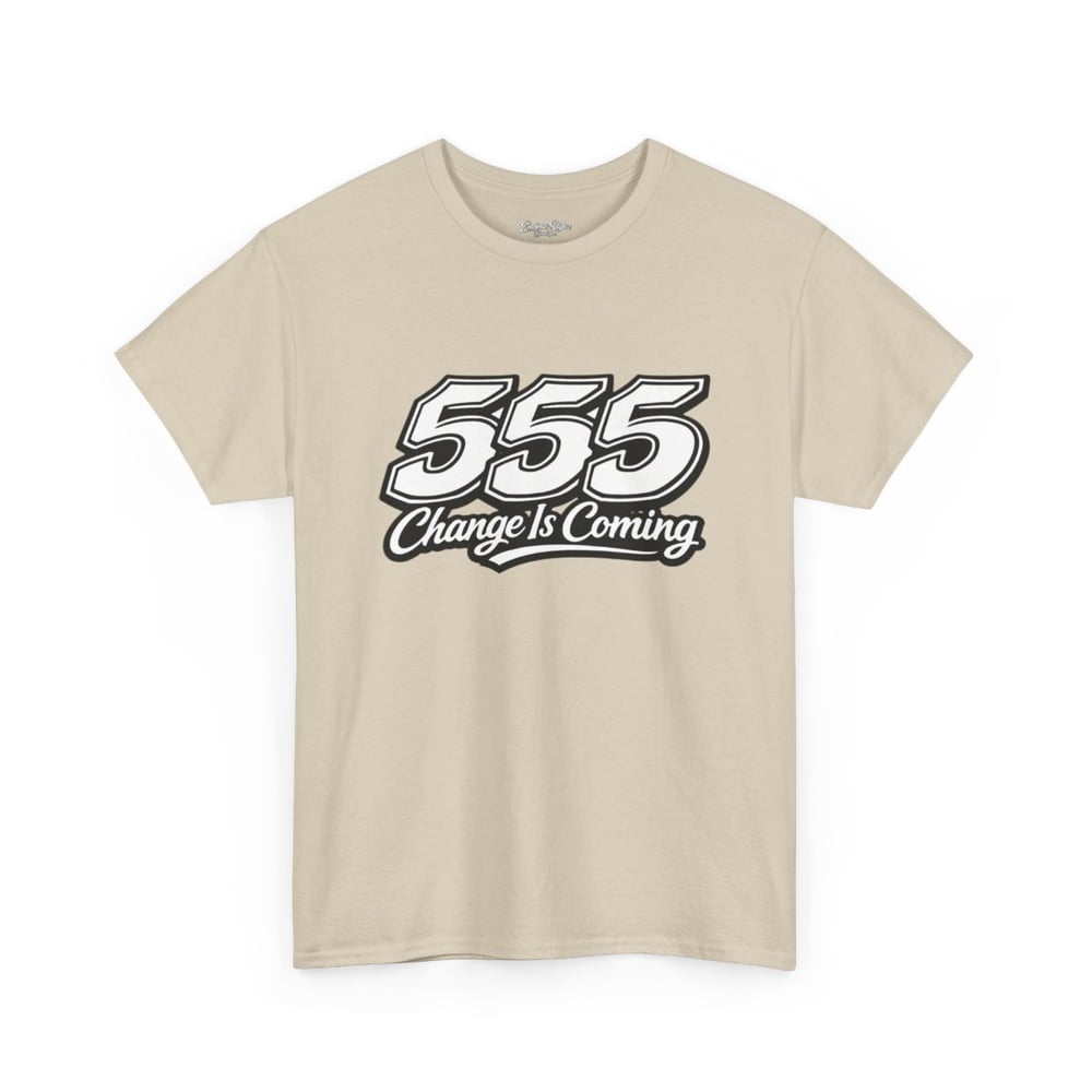 Image of 555 Change Is Coming unisex Tee - Retro Bold Graphic T-Shirt