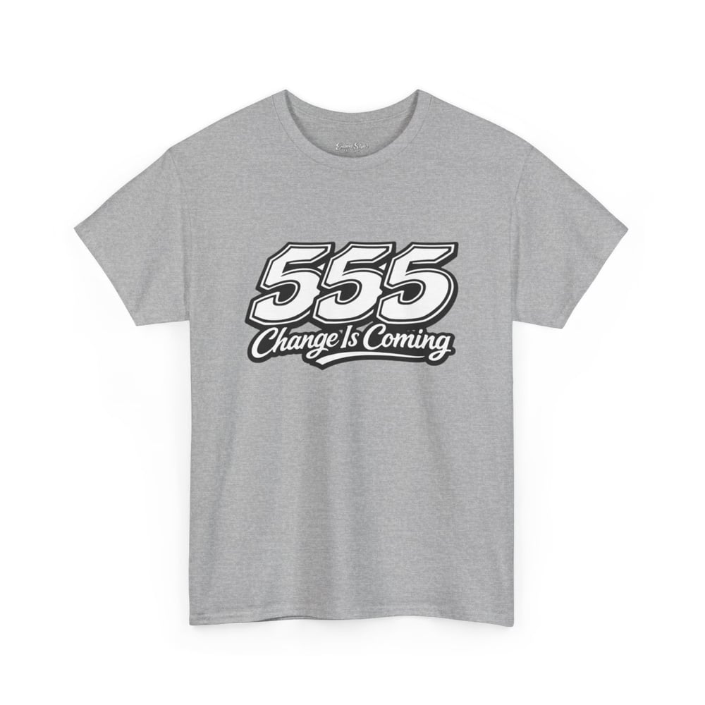 Image of 555 Change Is Coming unisex Tee - Retro Bold Graphic T-Shirt