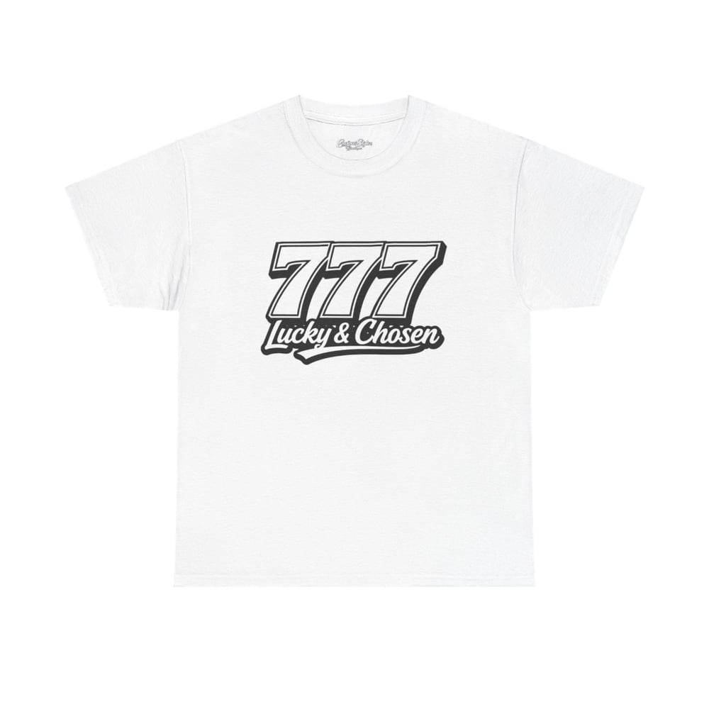 Image of Unisex T‑Shirt — '777 Lucky & Chosen' Retro Graphic Tee