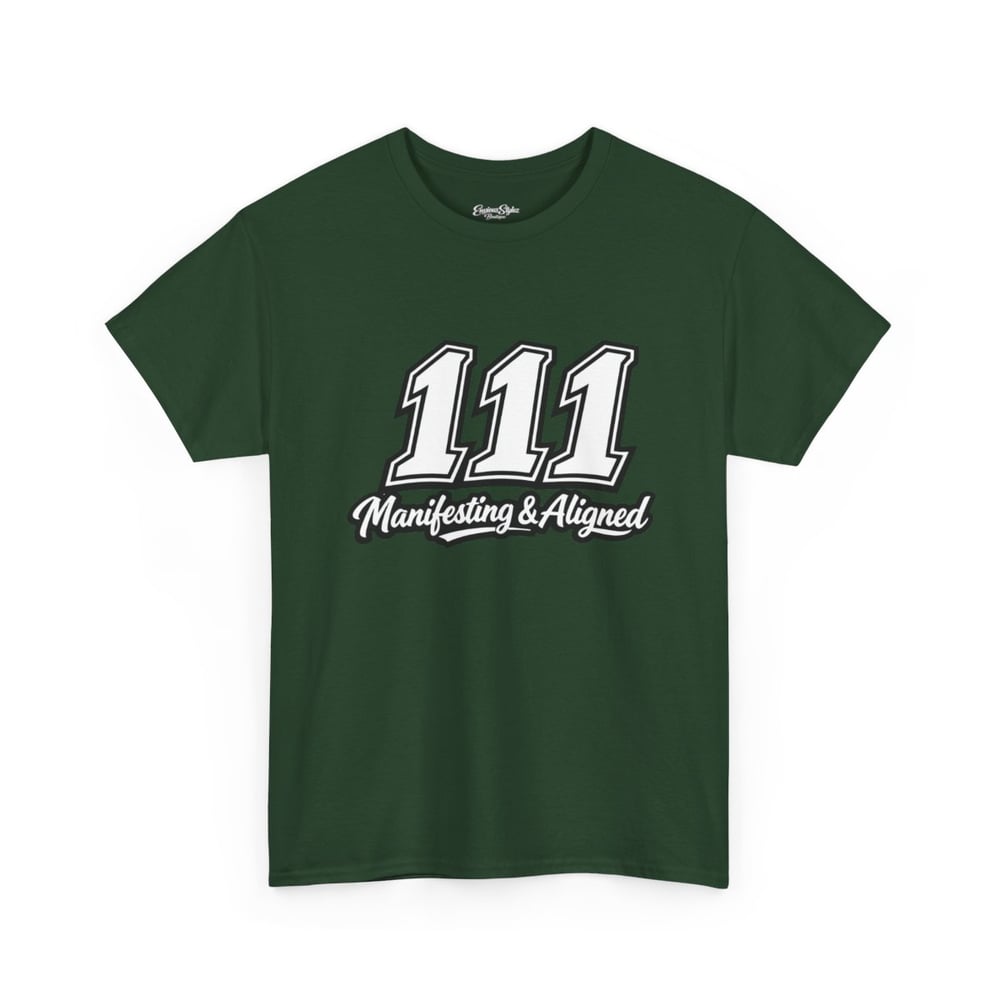 Image of Unisex T-Shirt — "111 Manifesting & Aligned" Spiritual Numerology Tee