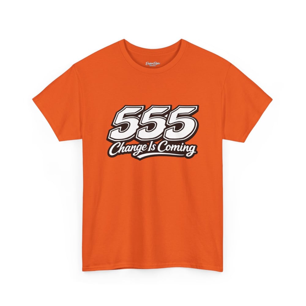 Image of 555 Change Is Coming unisex Tee - Retro Bold Graphic T-Shirt