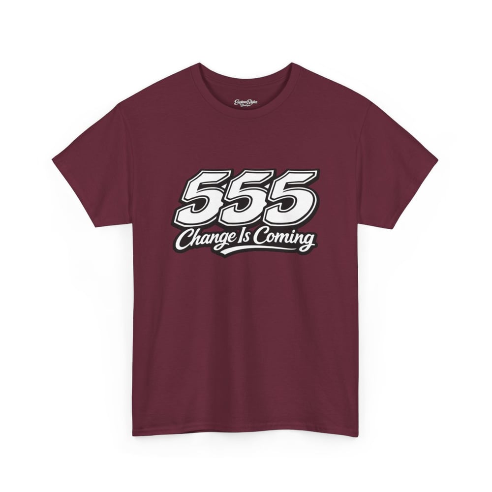Image of 555 Change Is Coming unisex Tee - Retro Bold Graphic T-Shirt