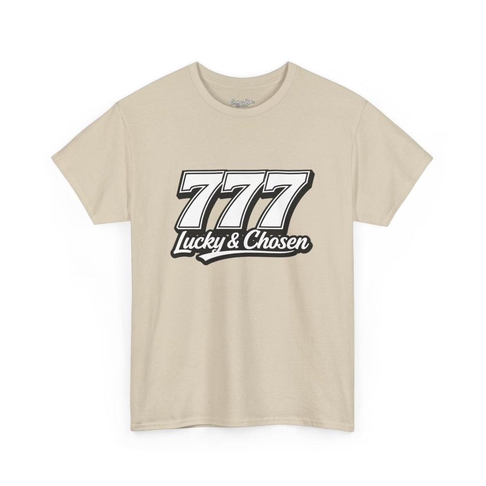 Image of Unisex T‑Shirt — '777 Lucky & Chosen' Retro Graphic Tee