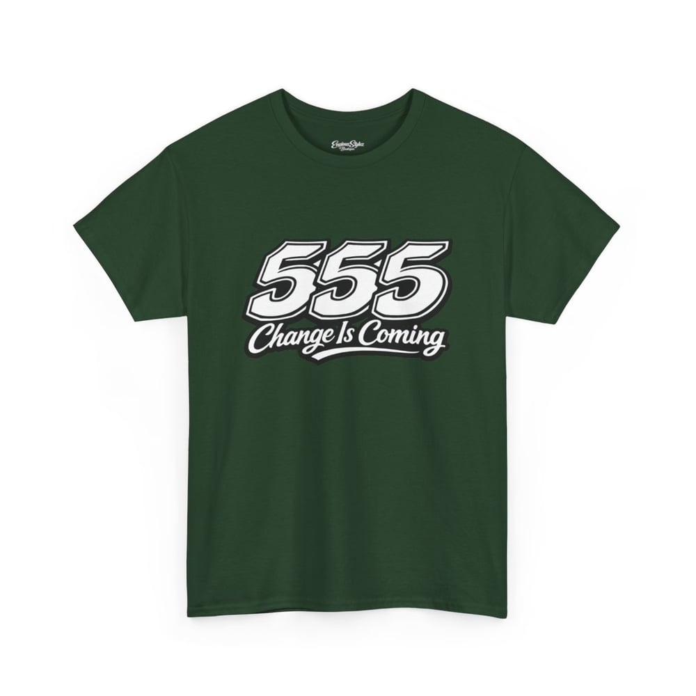 Image of 555 Change Is Coming unisex Tee - Retro Bold Graphic T-Shirt
