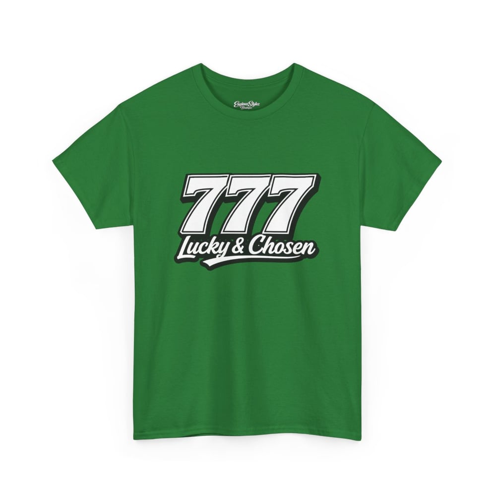 Image of Unisex T‑Shirt — '777 Lucky & Chosen' Retro Graphic Tee