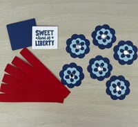 Image 6 of Patriotic Card Making Kit for Adults to DIY 6 Fourth of July Greeting Cards for Independence Day