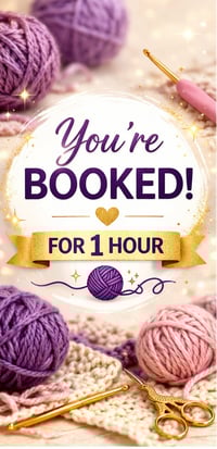 1-on-1 Crochet Lesson (1 Hour)