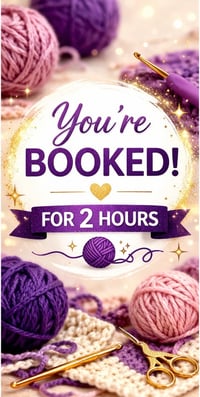 Beginner Crochet Lesson (2 Hours – Recommended)